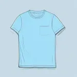 light blue short-sleeve t-shirt image